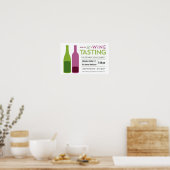 Weinprobe Werbeplakat Poster (Küche)