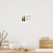 Weinprobe Werbeplakat Poster (Küche)