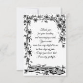 Weinrahmen dank Karte (Vorderseite)