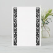 Weinrebe Schwarz-Weiß-Tafel Foil Einladung (Stehend vorne)