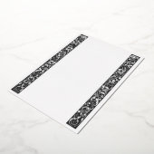 Weinrebe Schwarz-Weiß-Tafel Foil Einladung (Gedreht)