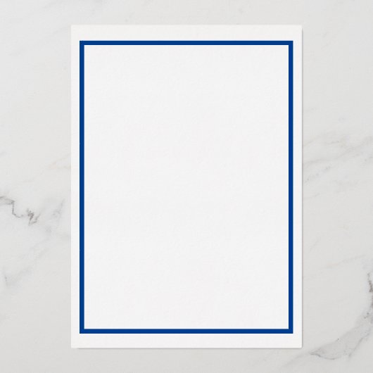 Weinrebe Schwarz-Weiß-Tafel Foil Einladung (Rückseite)