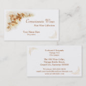 Weinrebe-Visitenkarte Visitenkarte (Vorne/Hinten)