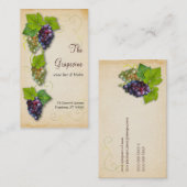 Weinrebe-Visitenkarte Visitenkarte (Vorne/Hinten)