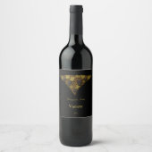 Weinrebe Weinetikett (Vorderseite)