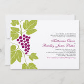 Weinreben, die Einladung Wedding sind (Vorderseite)
