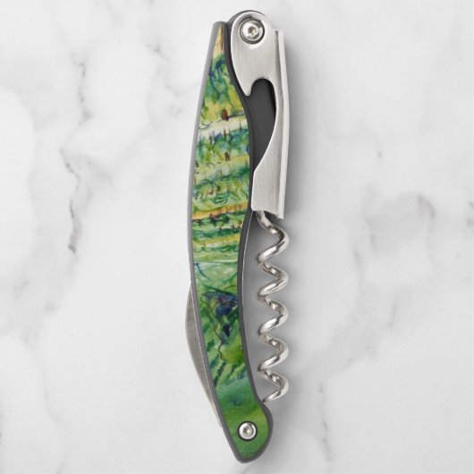 Weinreben Hillside Art Personalisiert Corkschraube Kellnermesser (Rückseite)