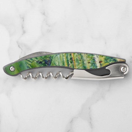 Weinreben Hillside Art Personalisiert Corkschraube Kellnermesser (Rückseite)