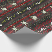 Weinreben O' Death Samhain Halloween Weihnachtssch Geschenkpapier (Ecke)