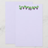 Weinreben-Schreibpapier Briefpapier (Vorne/Hinten)
