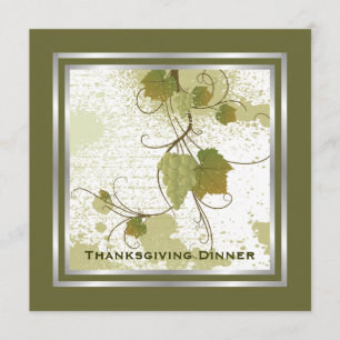 Weinreben Thanksgiving-Dinner-Einladung individuel Einladung
