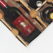 Weinregal-Fleece-Decke Fleecedecke (Ecke)