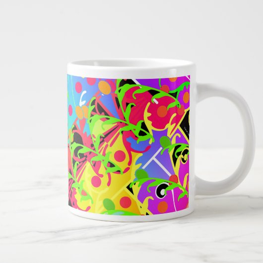 Weinreifen Jumbo-Tasse (Rechts)