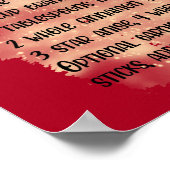 Weinrezept Weihnachtsgebäck Bar Poster (Ecke)