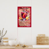 Weinrezept Weihnachtsgebäck Bar Poster (Küche)