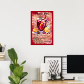 Weinrezept Weihnachtsgebäck Bar Poster (Heimbüro)