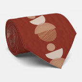 Weinrote gemusterte Krawatte (Gerollt)