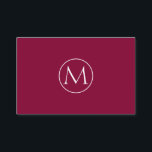 Weinrote Minimal Monogramm Visitenkarte<br><div class="desc">Gestalte diese professionelle minimale Visitenkarte Visitenkarte in den Wandbuchungen. Füge einfach deine Details hinzu. Wenn du Musik du auch dein Logos kannst hinzufügen. Alles in nur Klicks.</div>