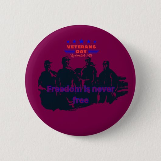Weinroter Freiheitsverteidiger Button (Vorderseite)