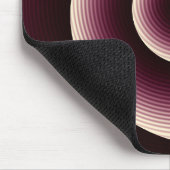 Weinrotes Spiralmuster Mousepad (Ecke)