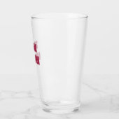 Weinrotes Team-Groom-Herrenabschied Glas (Links)