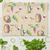 Weinroute Mendrisiotto Geschirrtuch (Gefaltet)