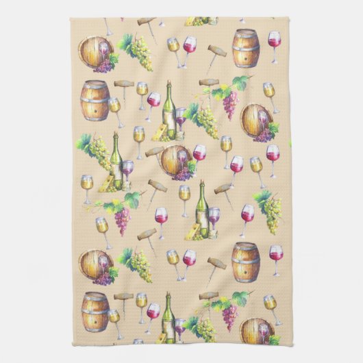 Weinroute Mendrisiotto Geschirrtuch (Vertikal)