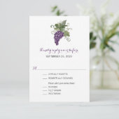 Weinroute Mendrisiotto | HochzeitsrSVP RSVP Karte (Stehend Vorderseite)