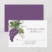 Weinroute Mendrisiotto | HochzeitsrSVP RSVP Karte (Vorne/Hinten)