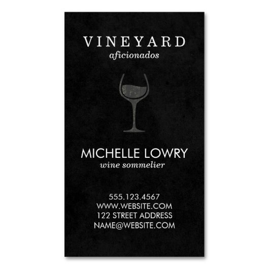 Weinroute Mendrisiotto Magnetische Visitenkarte (Vorderseite Vertikal)