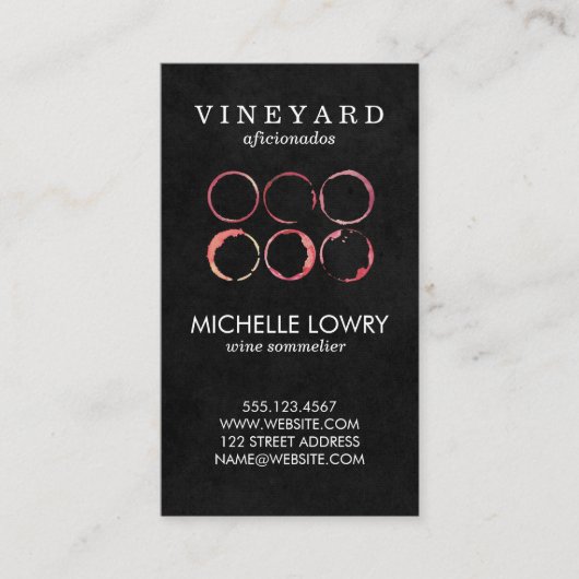 Weinroute Mendrisiotto | Weinstöcke Visitenkarte (Vorderseite)