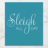 Weinroute Sleigh Weinetikett (Einzelnes Label)