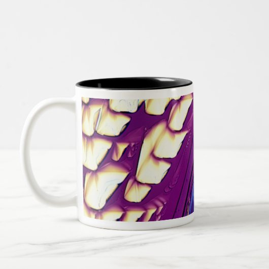 Weinsäure-Kristalle Zweifarbige Tasse (Links)