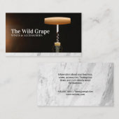 Weinschraube | Sommelier-Visitenkarte Visitenkarte (Vorne/Hinten)