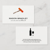 Weinschraube Visitenkarte (Vorne/Hinten)