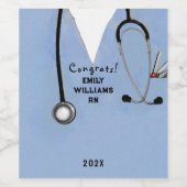 Weinsiegel der Pflegeschule Weinetikett (Einzelnes Label)