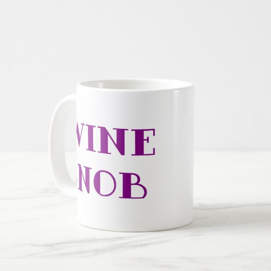 Weinsnob Kaffeetasse (Vorderseite Links)