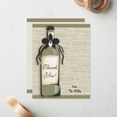 Weinsorte und Flaschen Hinweis Mitteilungskarte (Vorderseite/Rückseite Beispiel)