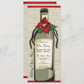 Weinsorte und Whimsical Flasche Einladung (Vorne/Hinten)