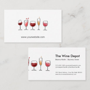 Weinsortiment Terminkarte