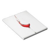 Weinspritze Notizblock (angewinkelt)