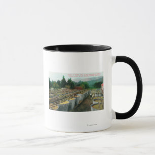 Weinstein Bottich-Ansicht an Italienisch-Schweizer Tasse