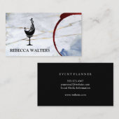 Weinstein | Glas-Splash Visitenkarte (Vorne/Hinten)