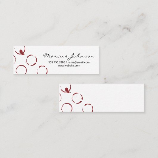 Weinstein Mini Visitenkarte (Vorne/Hinten)