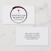 Weinstein | Rote Kunst II Visitenkarte (Vorne/Hinten)