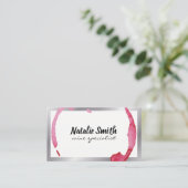 Weinstein - Silbergrenze Visitenkarte (Stehend Vorderseite)