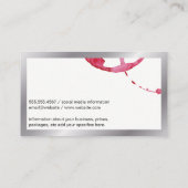 Weinstein - Silbergrenze Visitenkarte (Rückseite)