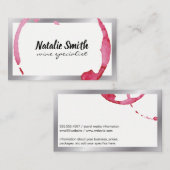 Weinstein - Silbergrenze Visitenkarte (Vorne/Hinten)