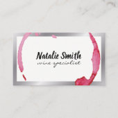 Weinstein - Silbergrenze Visitenkarte (Vorderseite)