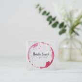 Weinstein | Textur | Weinkeller Quadratische Visitenkarte (Stehend Vorderseite)